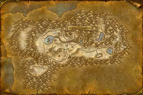 Map of Dun Morogh in World of Warcraft Classic