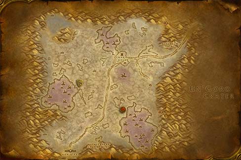 Map of Silithus in World of Warcraft Classic