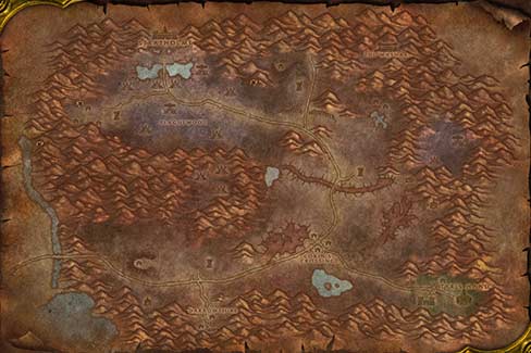 Map of Eastern Plaguelands in World of Warcraft Classic