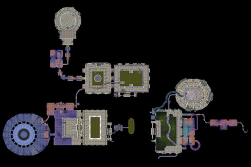 Map of Dire Maul in World of Warcraft Classic
