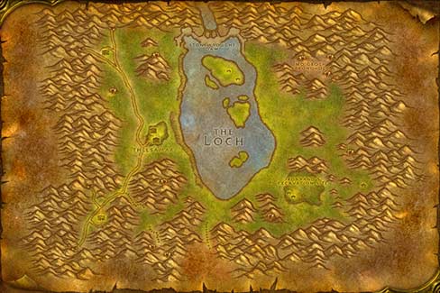 Map of Loch Modan in World of Warcraft Classic