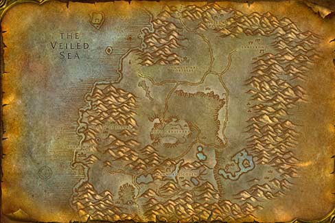 Map of Desolace in World of Warcraft Classic