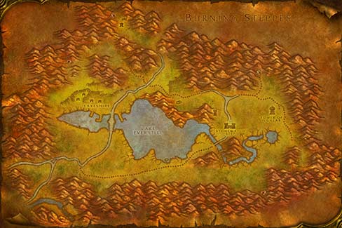 Map of Redridge Mountains in World of Warcraft Classic