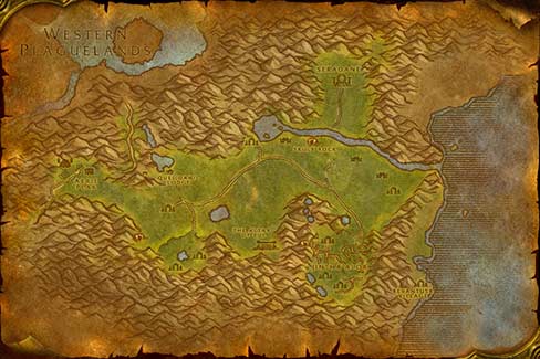 Map of The Hinterlands in World of Warcraft Classic