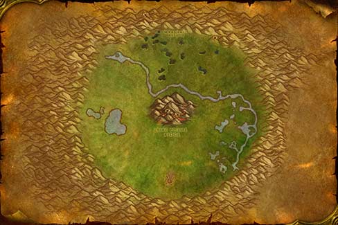 Map of Un'Goro Crater in World of Warcraft Classic